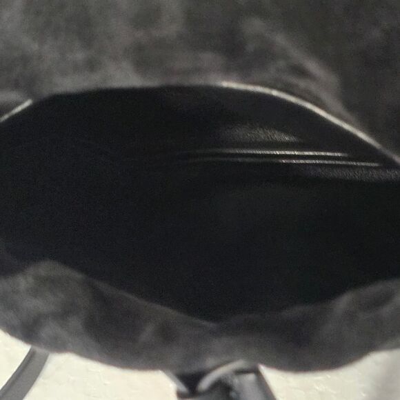 Chloe Arlene Black Lambskin Leather Drawstring Bracelet/Chain Hand/Shoulder Bag - Picture 9 of 12